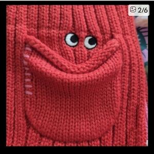 NWT☆ Anya Hindmarch × Uniqlo Scarf   / Pink Red